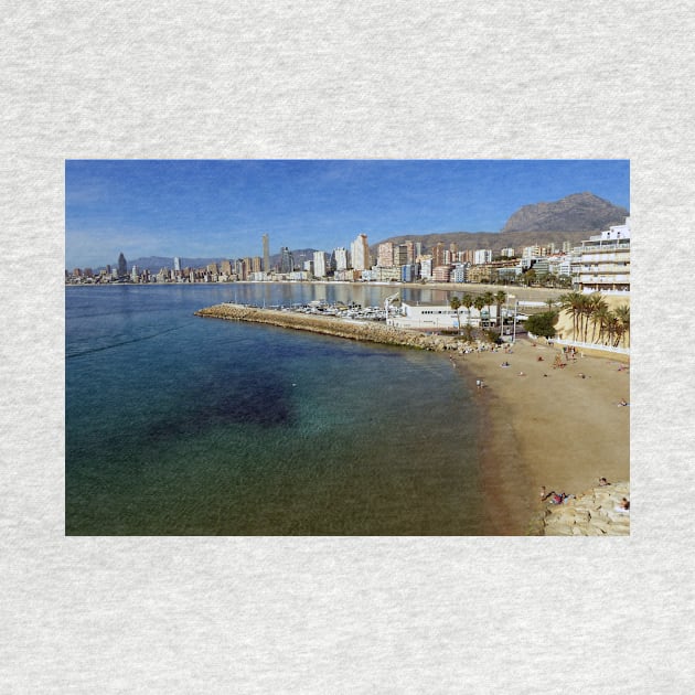 Benidorm Mal Pas Beach Costa Blanca Spain by AndyEvansPhotos